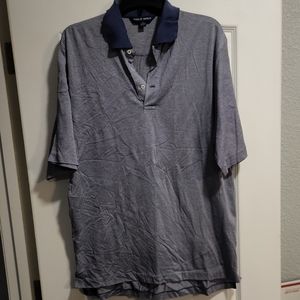 Polo Golf Ralph Lauren Blue & Gray Striped Polo